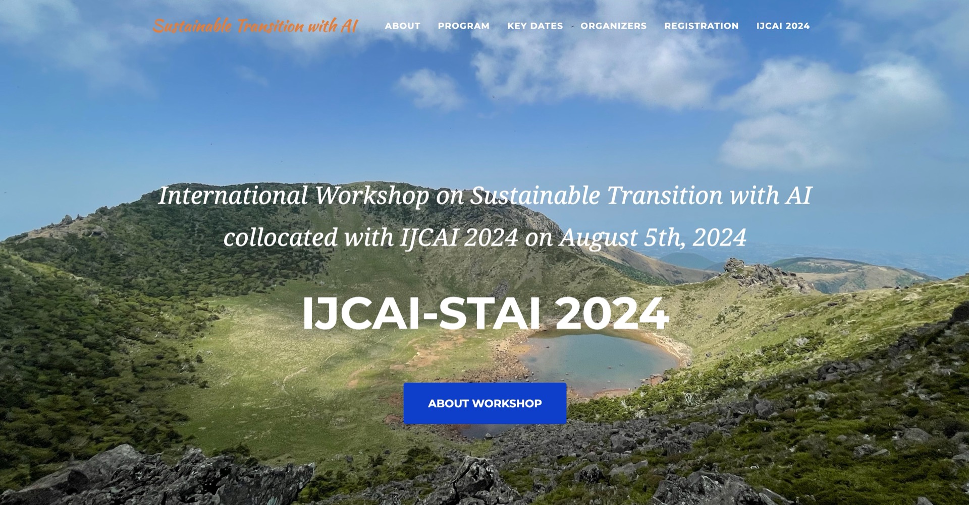 지속가능성과 AI를 위한 STAI-IJCAI 워크숍 개최
